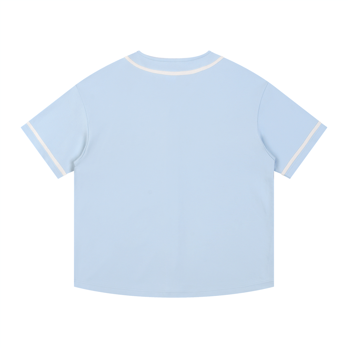 Light Contrast Piped Button-Up Jersey