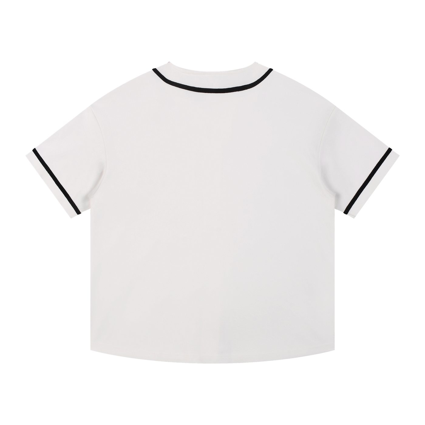 Light Contrast Piped Button-Up Jersey